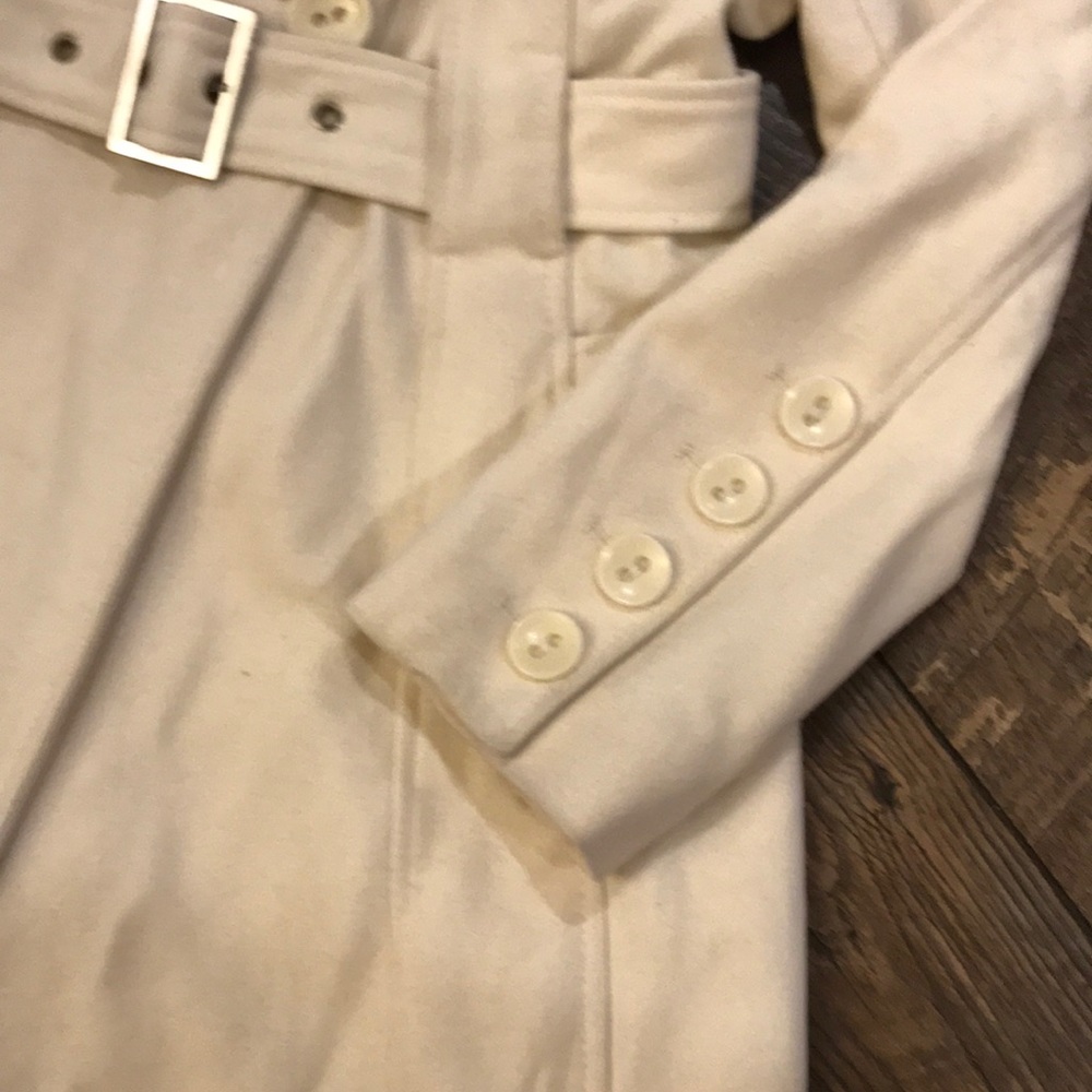 Guess Cream Winter Trench Coat - Picture 4 of 5